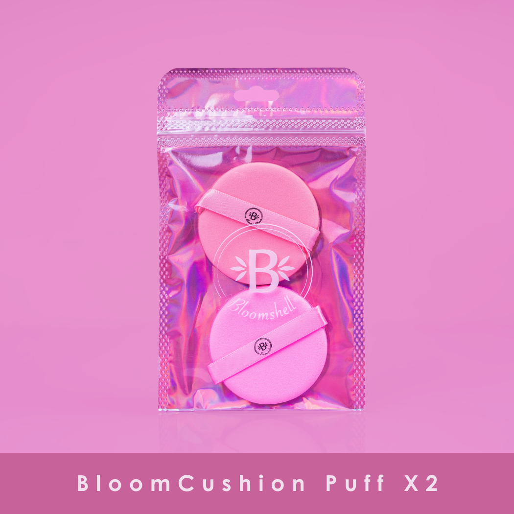 Bloom cushion puff x 2 - Bloomshell Cosmetics