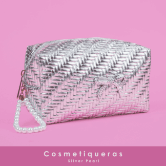 Cosmetiquera silver pearl